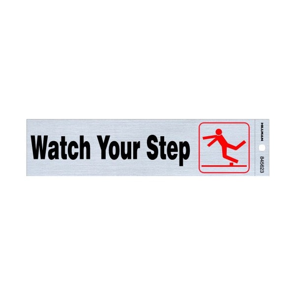 Hillman Watch Your Step, Plastic, 2 in x 8 in 845623 - main